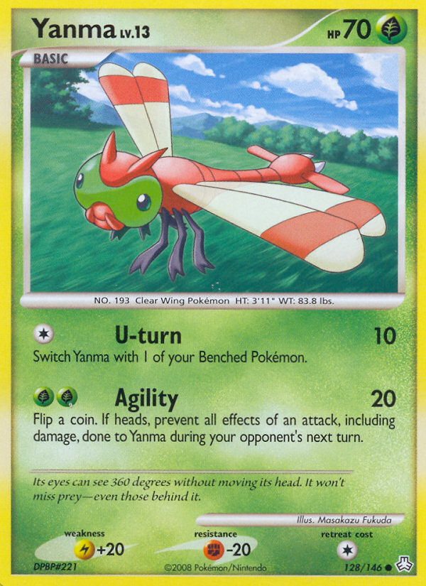 Yanma (128/146) [Diamond & Pearl: Legends Awakened] | Jomio and Rueliete's Cards and Comics