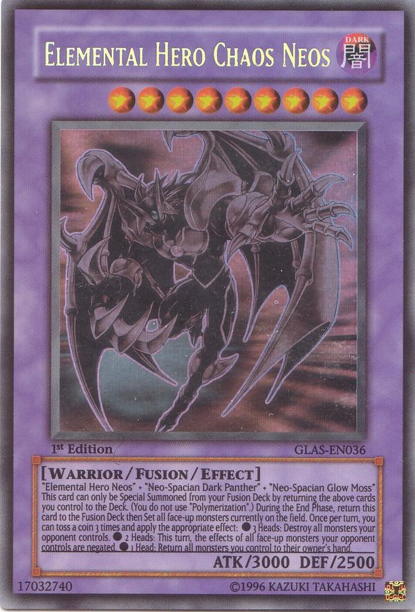 Elemental Hero Chaos Neos [GLAS-EN036] Ghost Rare | Jomio and Rueliete's Cards and Comics