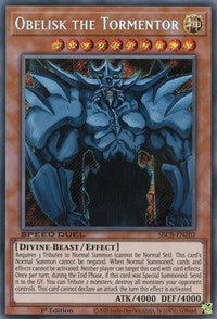 Obelisk the Tormentor [SBCB-EN202] Secret Rare | Jomio and Rueliete's Cards and Comics