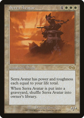 Serra Avatar [Urza's Saga] | Jomio and Rueliete's Cards and Comics