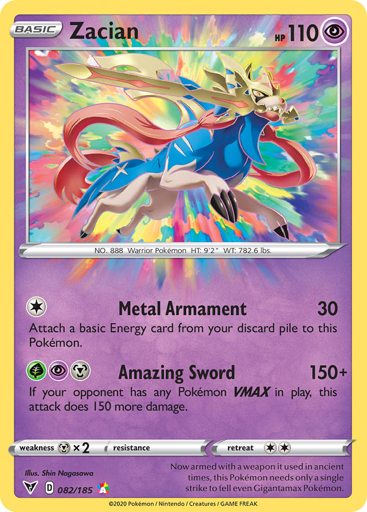 Zacian (082/185) [Sword & Shield: Vivid Voltage] | Jomio and Rueliete's Cards and Comics