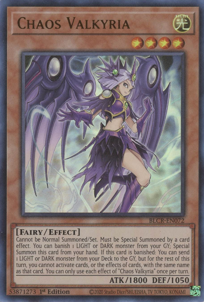 Chaos Valkyria [BLCR-EN072] Ultra Rare | Jomio and Rueliete's Cards and Comics