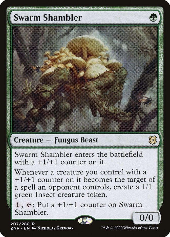 Swarm Shambler [Zendikar Rising] | Jomio and Rueliete's Cards and Comics