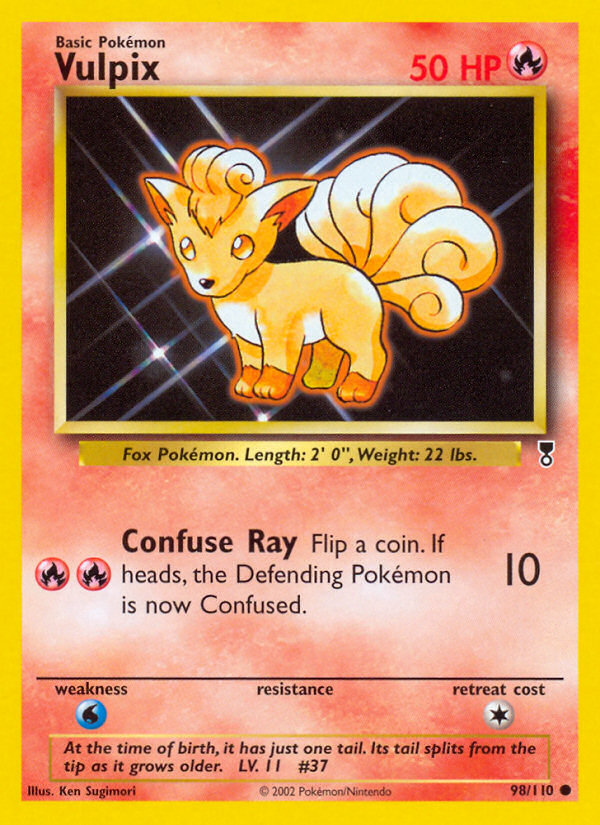Vulpix (98/110) [Legendary Collection] | Jomio and Rueliete's Cards and Comics