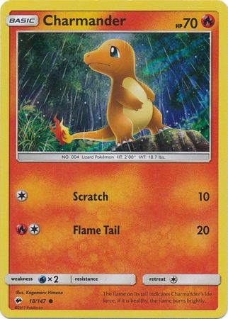 Charmander (18/147) (Premium Collection Promo) [Sun & Moon: Burning Shadows] | Jomio and Rueliete's Cards and Comics