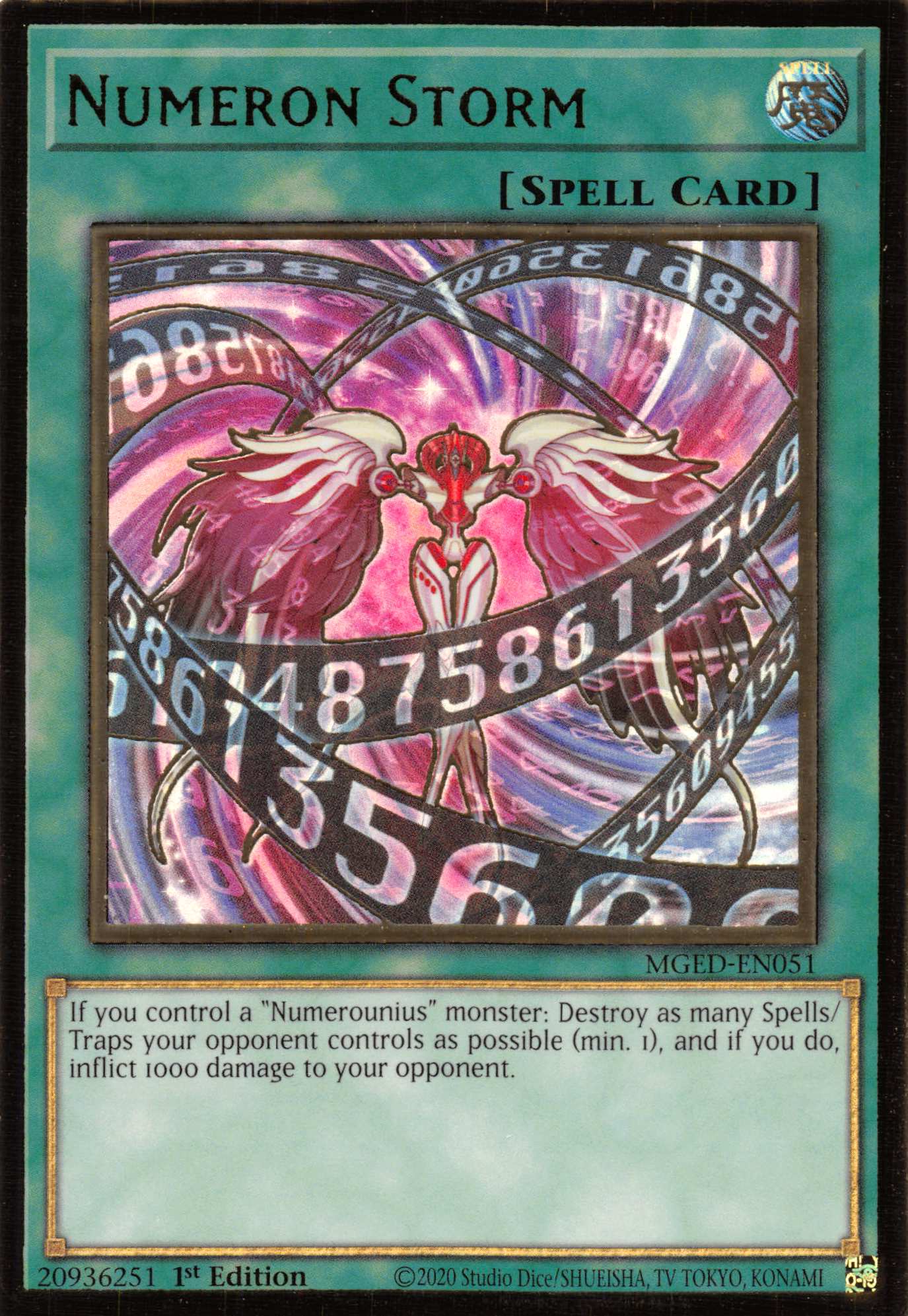 Numeron Storm [MGED-EN051] Gold Rare | Jomio and Rueliete's Cards and Comics