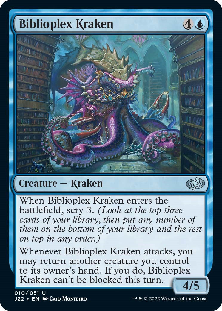 Biblioplex Kraken [Jumpstart 2022] | Jomio and Rueliete's Cards and Comics