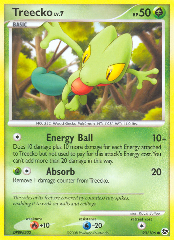 Treecko (90/106) [Diamond & Pearl: Great Encounters] | Jomio and Rueliete's Cards and Comics