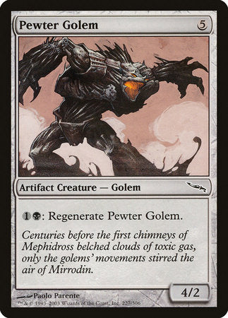 Pewter Golem [Mirrodin] | Jomio and Rueliete's Cards and Comics