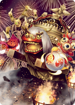 March of Reckless Joy Art Card [Kamigawa: Neon Dynasty Art Series] | Jomio and Rueliete's Cards and Comics