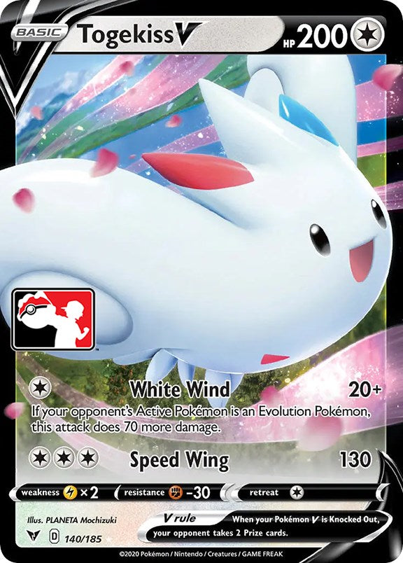 Togekiss V (140/185) [Prize Pack Series One] | Jomio and Rueliete's Cards and Comics
