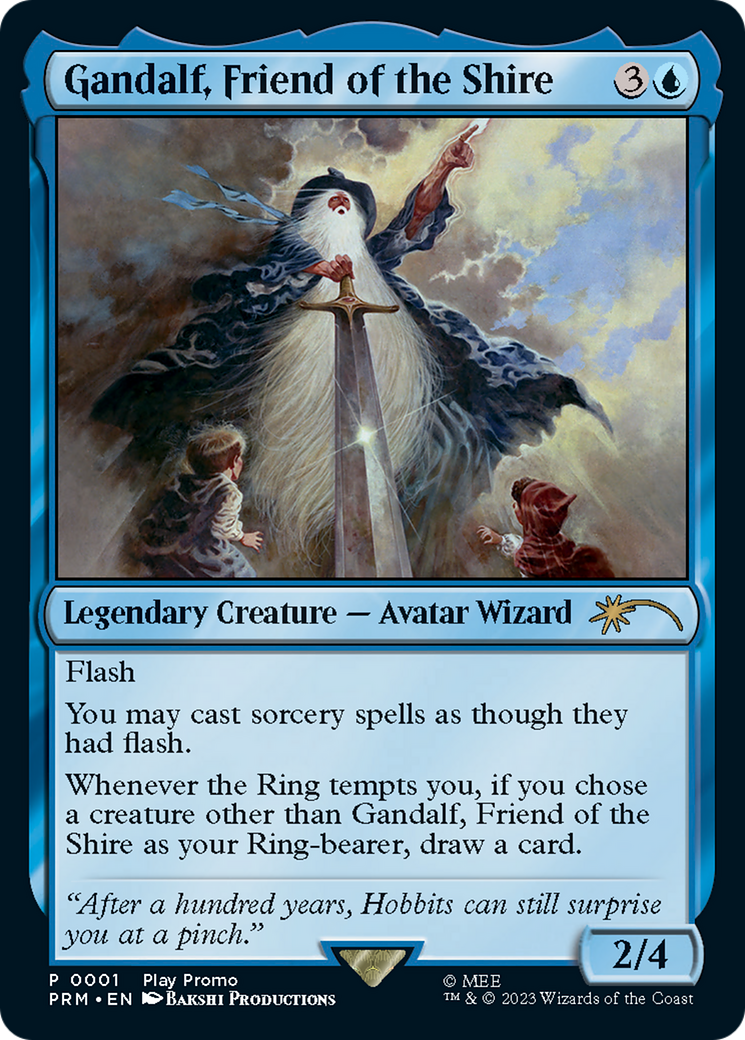 Gandalf, Friend of the Shire [Wizards Play Network 2023] | Jomio and Rueliete's Cards and Comics