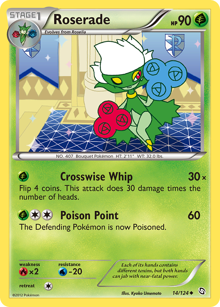 Roserade (14/124) [Black & White: Dragons Exalted] | Jomio and Rueliete's Cards and Comics