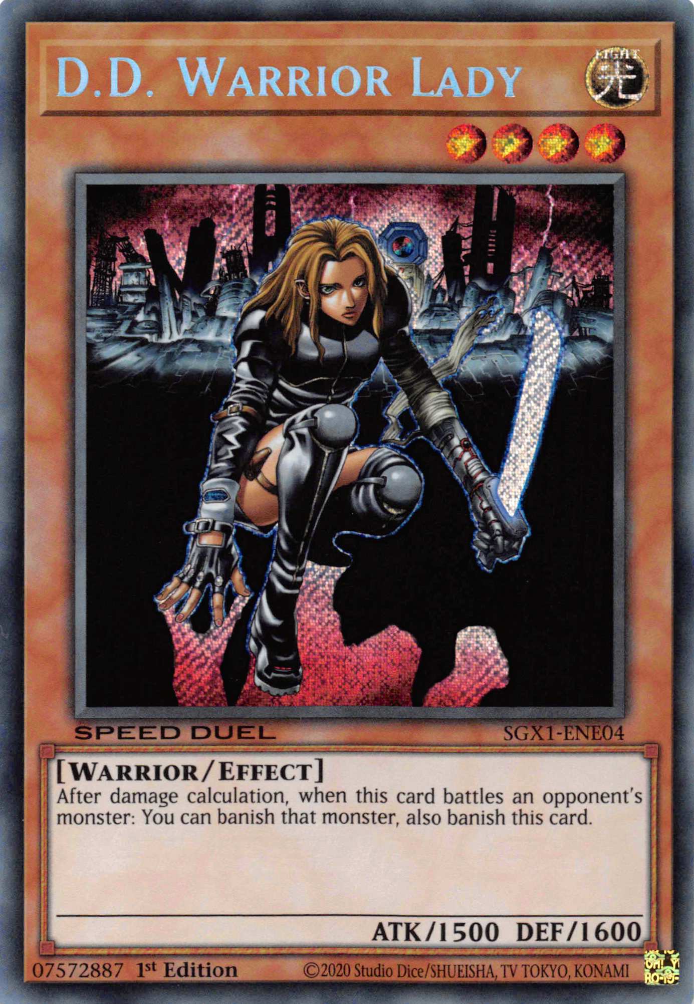 D.D. Warrior Lady [SGX1-ENE04] Secret Rare | Jomio and Rueliete's Cards and Comics