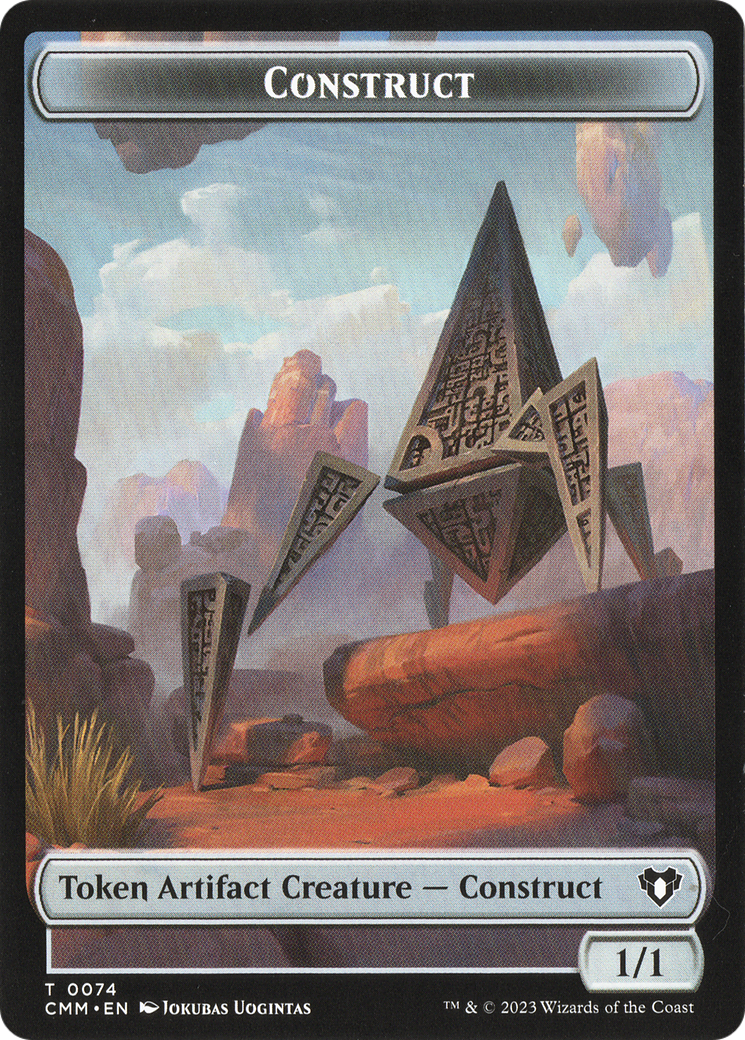 Thopter // Construct (0074) Double-Sided Token [Commander Masters Tokens] | Jomio and Rueliete's Cards and Comics