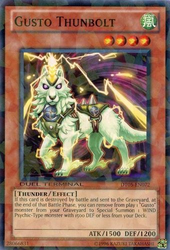 Gusto Thunbolt [DT05-EN072] Common | Jomio and Rueliete's Cards and Comics
