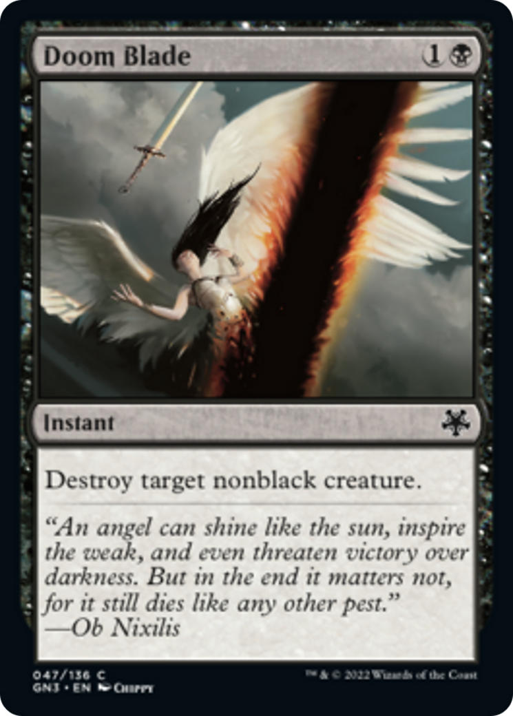 Doom Blade [Game Night: Free-for-All] | Jomio and Rueliete's Cards and Comics