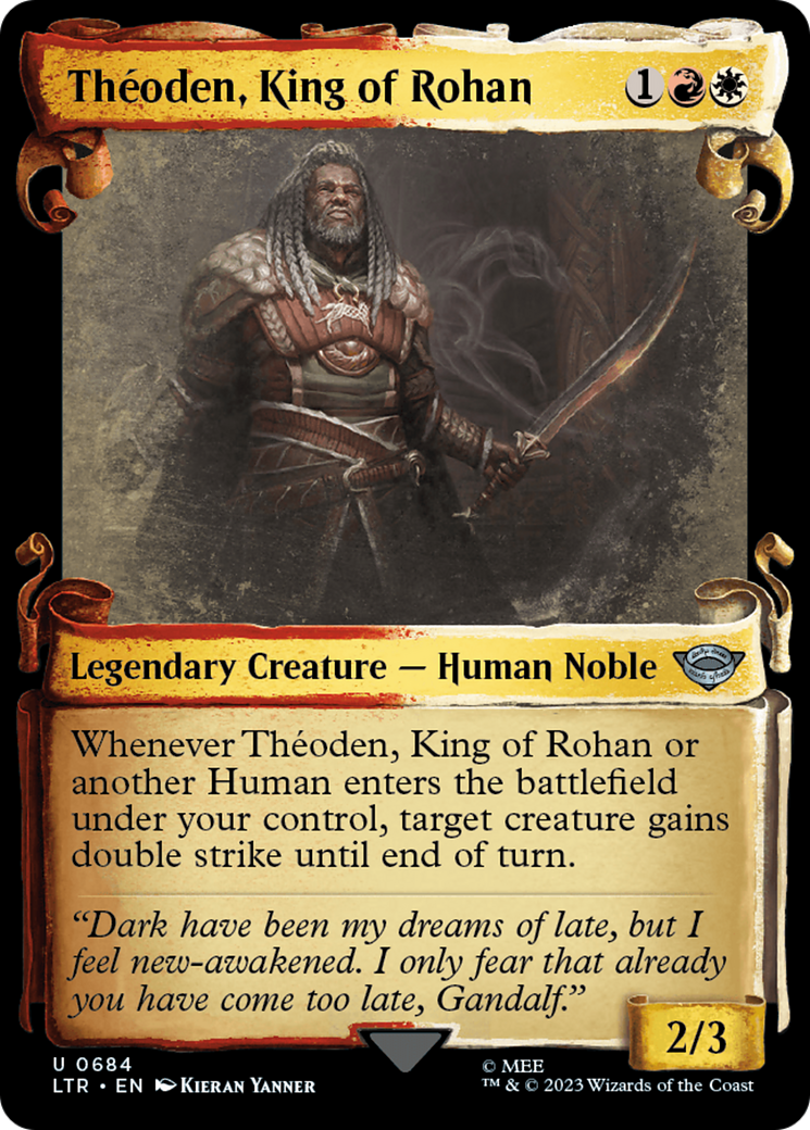 Theoden, King of Rohan [The Lord of the Rings: Tales of Middle-Earth Showcase Scrolls] | Jomio and Rueliete's Cards and Comics
