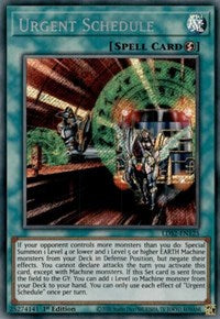 Urgent Schedule [LDS2-EN125] Secret Rare | Jomio and Rueliete's Cards and Comics