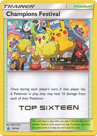 Champions Festival(SM148) (2018 Top Sixteen) [Sun & Moon: Black Star Promos] | Jomio and Rueliete's Cards and Comics