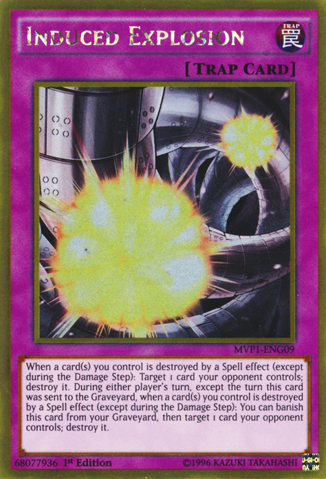 Induced Explosion [MVP1-ENG09] Gold Rare | Jomio and Rueliete's Cards and Comics