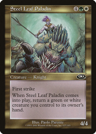 Steel Leaf Paladin [Planeshift] | Jomio and Rueliete's Cards and Comics