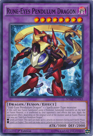 Rune-Eyes Pendulum Dragon [SDMP-EN043] Common | Jomio and Rueliete's Cards and Comics