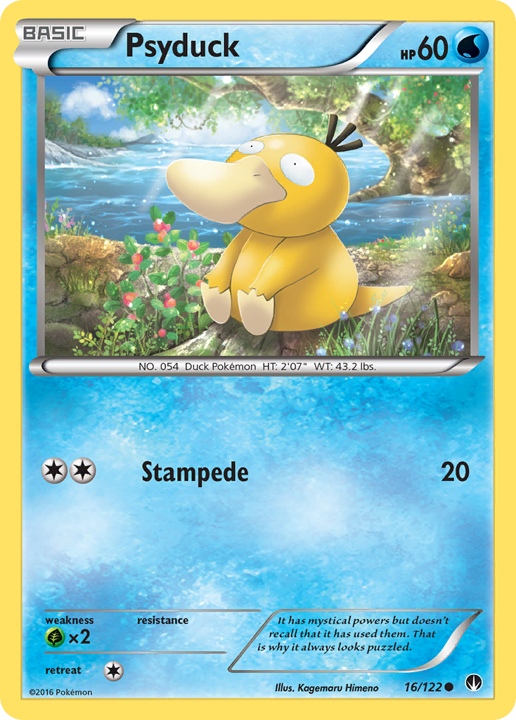 Psyduck (16/122) [XY: BREAKpoint] | Jomio and Rueliete's Cards and Comics