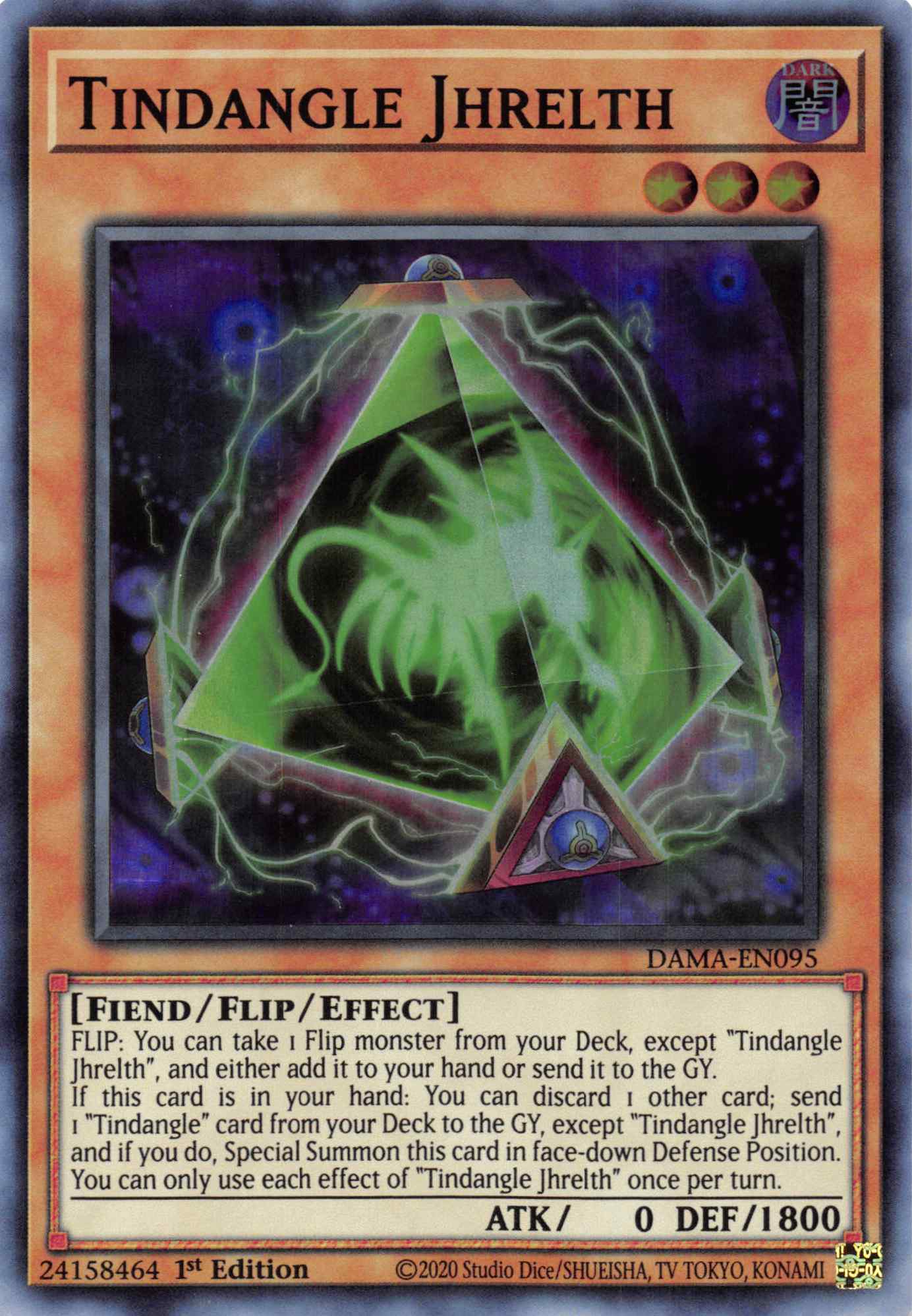 Tindangle Jhrelth [DAMA-EN095] Super Rare | Jomio and Rueliete's Cards and Comics