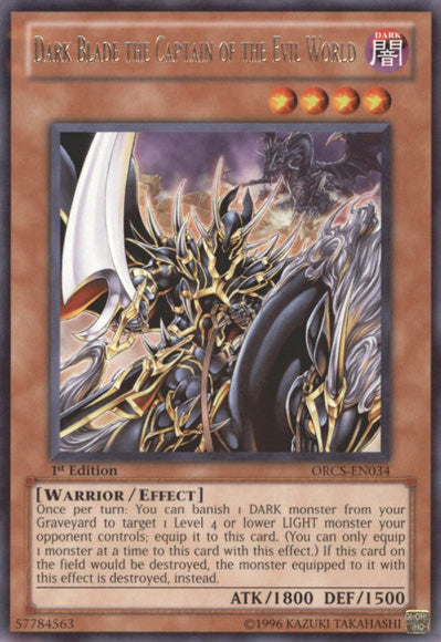 Dark Blade the Captain of the Evil World [ORCS-EN034] Rare | Jomio and Rueliete's Cards and Comics