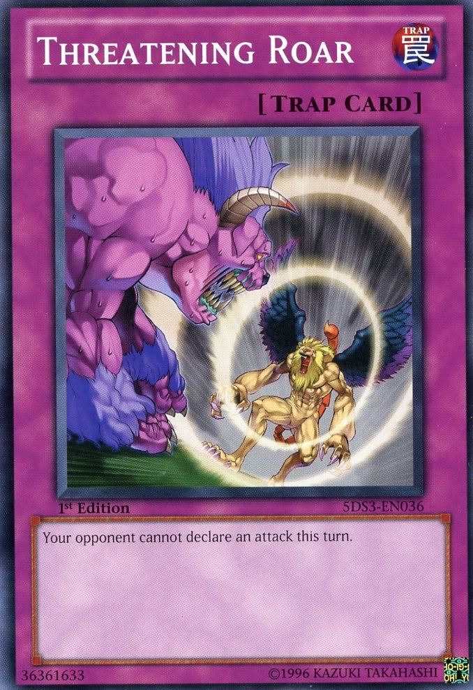 Threatening Roar [5DS3-EN036] Common | Jomio and Rueliete's Cards and Comics