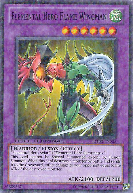 Elemental Hero Flame Wingman [DT03-EN035] Common | Jomio and Rueliete's Cards and Comics