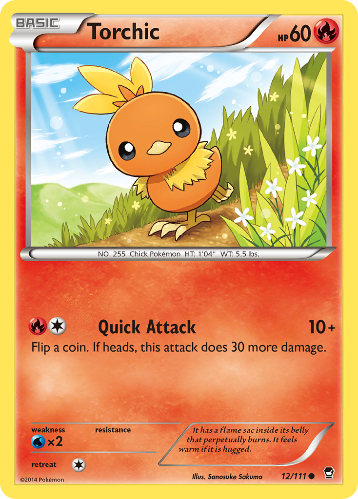 Torchic (12/111) [XY: Furious Fists] | Jomio and Rueliete's Cards and Comics