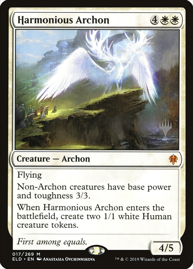 Harmonious Archon (Promo Pack) [Throne of Eldraine Promos] | Jomio and Rueliete's Cards and Comics