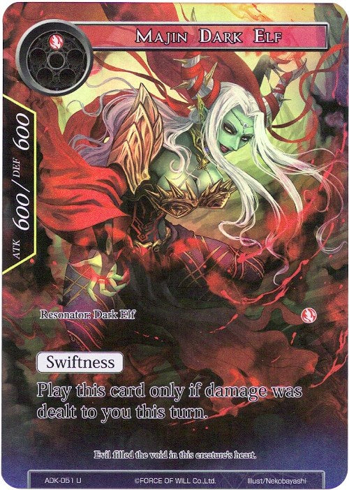 Majin Dark Elf (Full Art) (ADK-051) [Advent of the Demon King] | Jomio and Rueliete's Cards and Comics