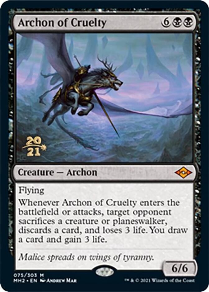 Archon of Cruelty [Modern Horizons 2 Prerelease Promos] | Jomio and Rueliete's Cards and Comics