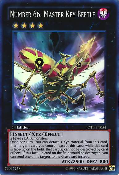 Number 66: Master Key Beetle [JOTL-EN054] Super Rare | Jomio and Rueliete's Cards and Comics