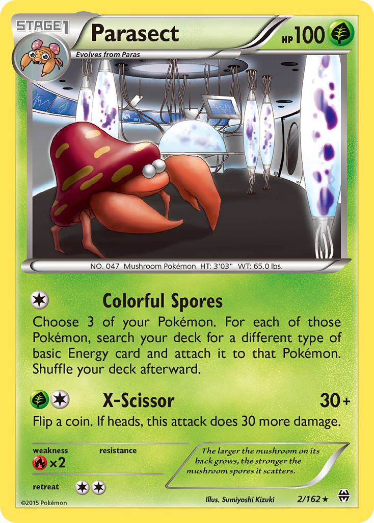 Parasect (2/162) [XY: BREAKthrough] | Jomio and Rueliete's Cards and Comics