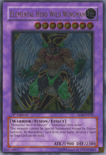 Elemental Hero Wild Wingman (UTR) [EOJ-EN035] Ultimate Rare | Jomio and Rueliete's Cards and Comics