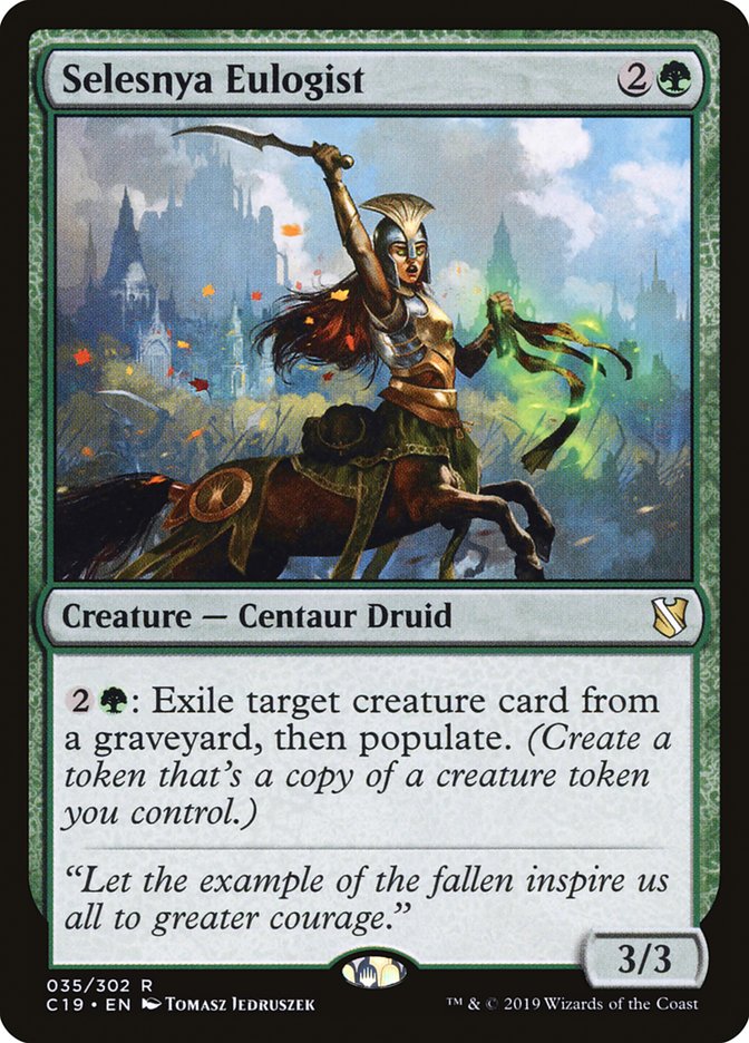 Selesnya Eulogist [Commander 2019] | Jomio and Rueliete's Cards and Comics