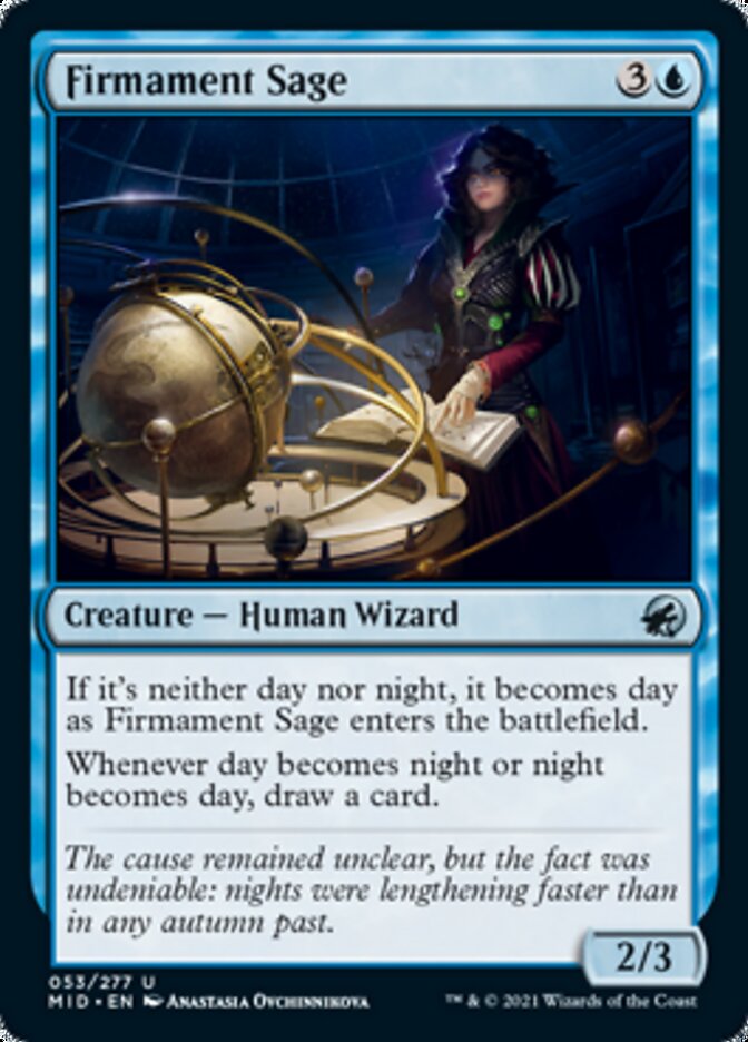 Firmament Sage [Innistrad: Midnight Hunt] | Jomio and Rueliete's Cards and Comics