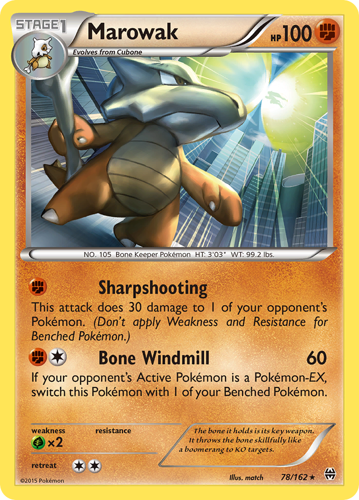 Marowak (78/162) [XY: BREAKthrough] | Jomio and Rueliete's Cards and Comics