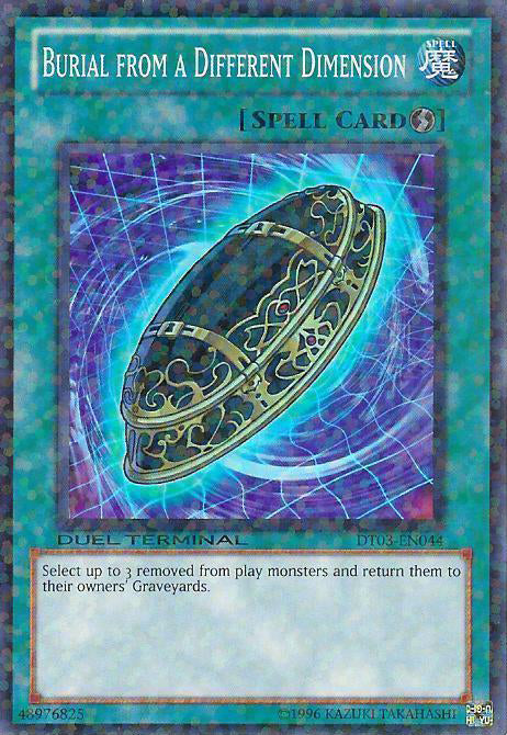 Burial from a Different Dimension [DT03-EN044] Super Rare | Jomio and Rueliete's Cards and Comics