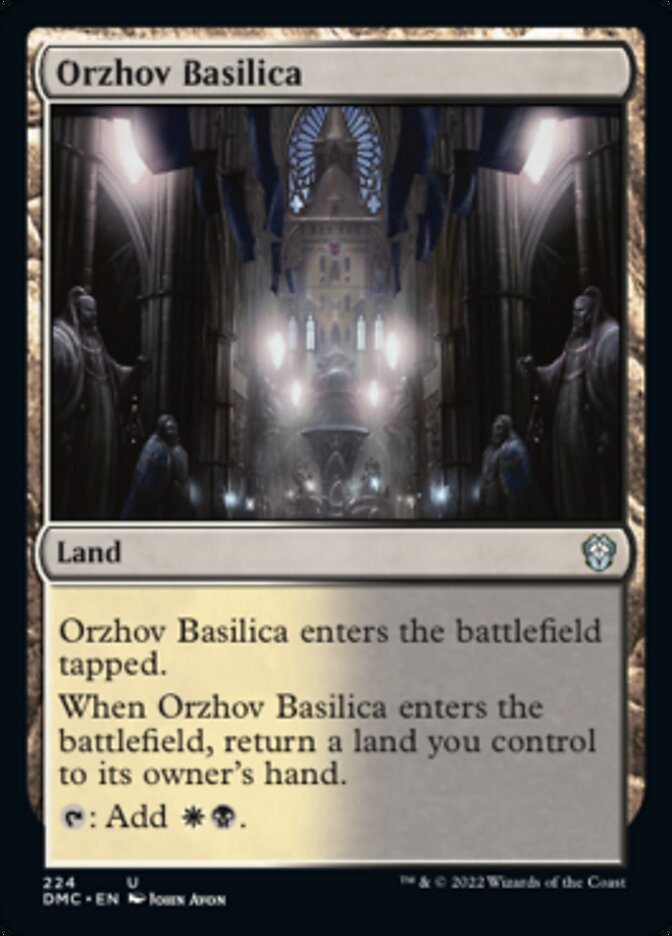Orzhov Basilica [Dominaria United Commander] | Jomio and Rueliete's Cards and Comics