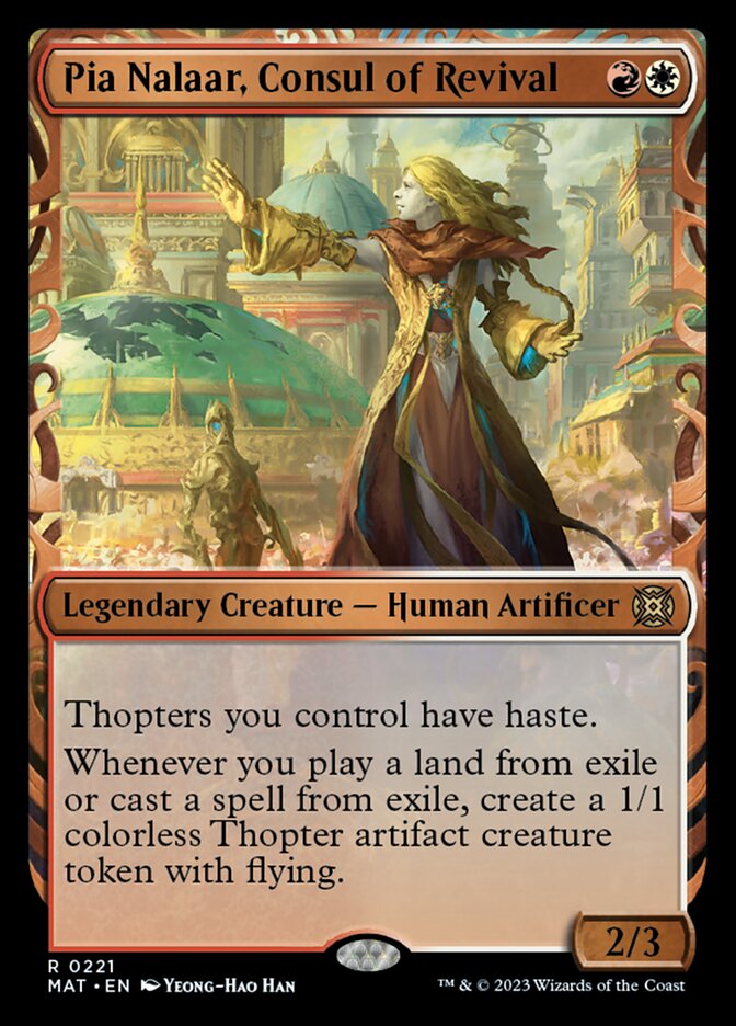 Pia Nalaar, Consul of Revival (Showcase Halo Foil) [March of the Machine: The Aftermath] | Jomio and Rueliete's Cards and Comics
