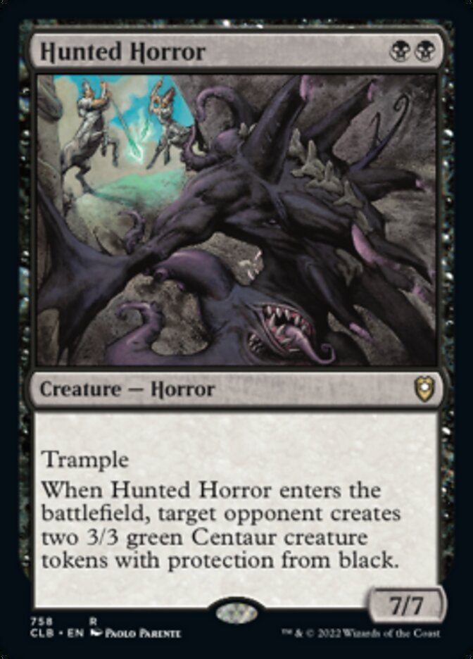 Hunted Horror [Commander Legends: Battle for Baldur's Gate] | Jomio and Rueliete's Cards and Comics