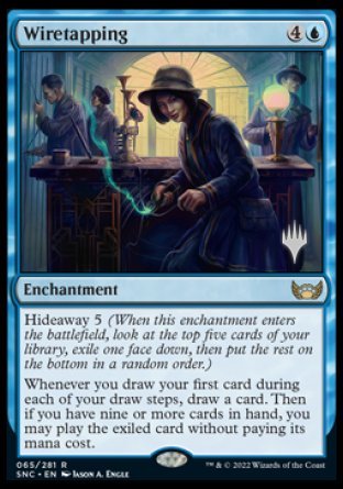 Wiretapping (Promo Pack) [Streets of New Capenna Promos] | Jomio and Rueliete's Cards and Comics