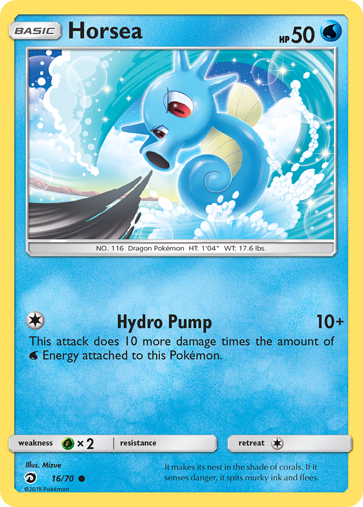Horsea (16/70) [Sun & Moon: Dragon Majesty] | Jomio and Rueliete's Cards and Comics