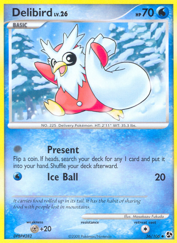 Delibird (36/106) [Diamond & Pearl: Great Encounters] | Jomio and Rueliete's Cards and Comics
