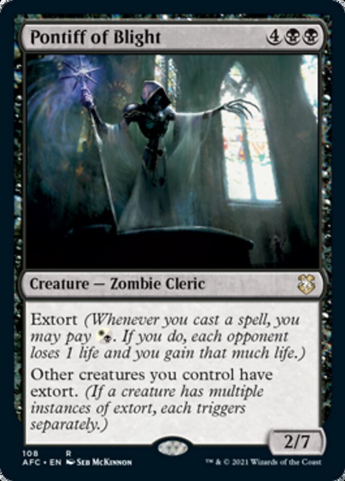 Pontiff of Blight [Dungeons & Dragons: Adventures in the Forgotten Realms Commander] | Jomio and Rueliete's Cards and Comics